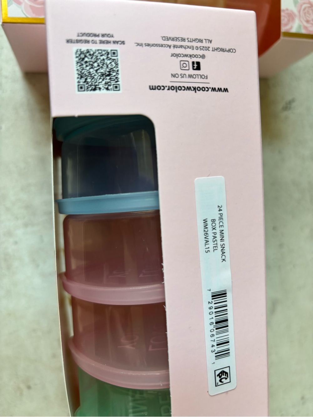 CWC Pastel Mini Condiment & Makeup Storage Set - Multi Pastel - Picture 3 of 4